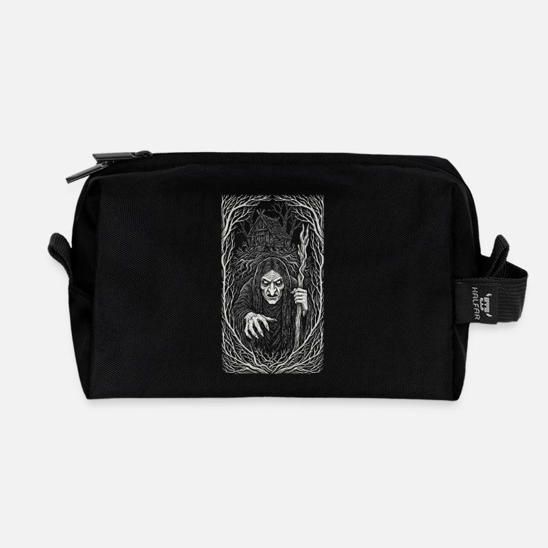 Baba Yaga Dunkle Slawische Hexenkunst - Recycelte Kulturtasche - Schwarz