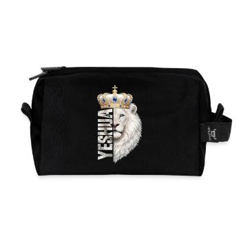 Löwe Von Juda, König Jesus, Sohn Jahwes, Christ - Recycelte Kulturtasche - Schwarz - Vorne