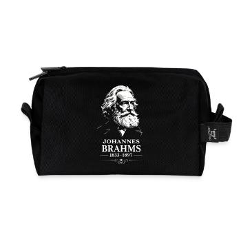 Johannes Brahms Komponist Dirigent Pianist - Recycelte Kulturtasche - Schwarz - Vorne