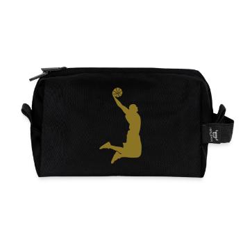 super dunk - Recycled Toiletry Zip Bag - black - Front