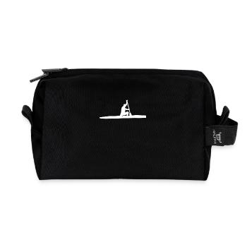 Kanurennsport Kanu Kanadier Pocket Kleidung - Recycelte Kulturtasche - Schwarz - Vorne