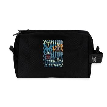 Zombie Army - Recycelte Kulturtasche - Schwarz - Vorne