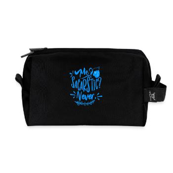 Ich? Sarkastisch? Nie! - Recycelte Kulturtasche - Schwarz - Vorne