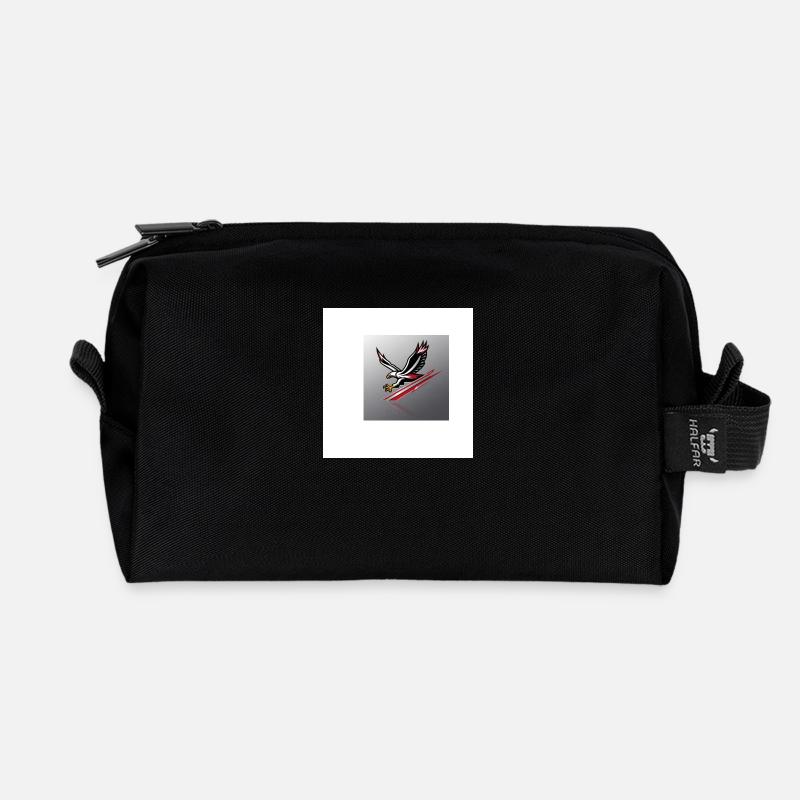 Natural - Recycled Toiletry Zip Bag - black