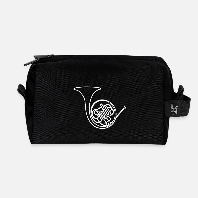 Waldhorn I - Recycelte Kulturtasche - Schwarz