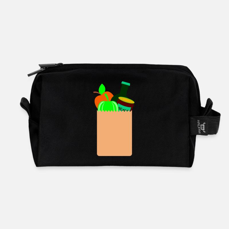 backpack suitcase rucksack bag aktenkoffer55 - Recycelte Kulturtasche - Schwarz