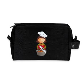 Madame Le Chef - Trousse de toilette en tissu recyclé - noir - Devant