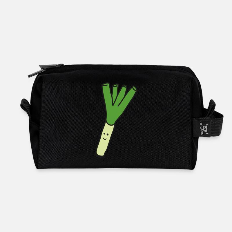Lauch - Recycelte Kulturtasche - Schwarz