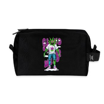 Cloudstorm Weed - Recycled Toiletry Zip Bag - black - Front