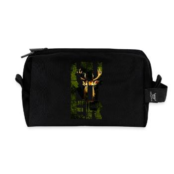HUNTER Jäger - Recycelte Kulturtasche - Schwarz - Vorne