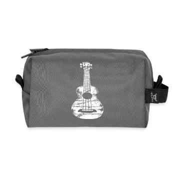 Ukulele Skizze - Recycelte Kulturtasche - Anthrazit - Vorne