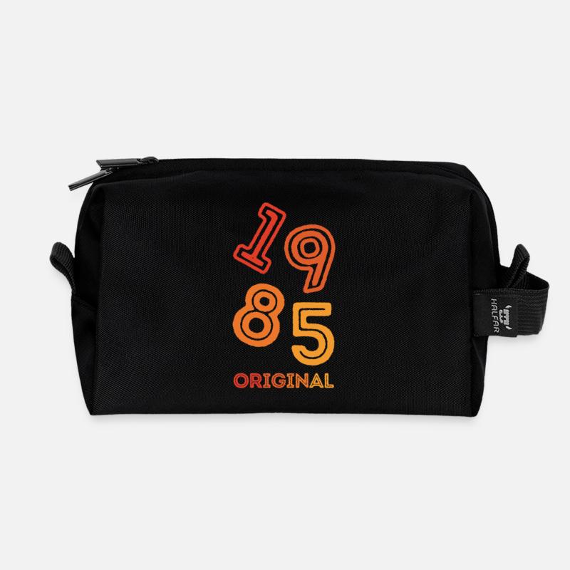 1985 Original - Recycled Toiletry Zip Bag - black