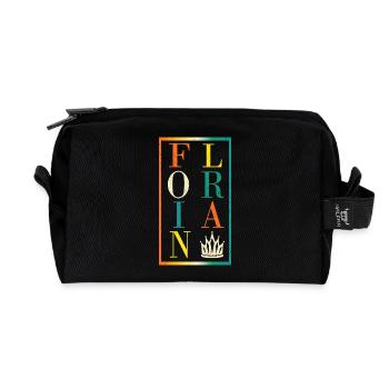 Florian - Recycled Toiletry Zip Bag - black - Front
