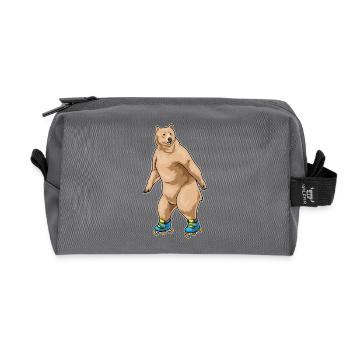 Bär Patins à roues alignées - Trousse de toilette en tissu recyclé - anthracite - Devant