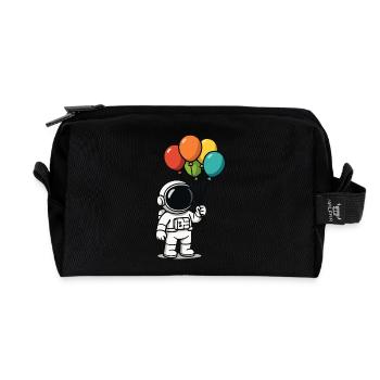 astronaut ballons - Recycelte Kulturtasche - Schwarz - Vorne