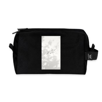 SMILE - Recycelte Kulturtasche - Schwarz - Vorne