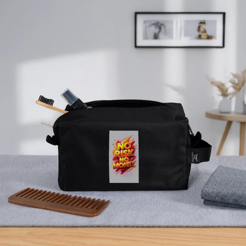 Pas de Risque Pas d’Argent Trousse de toilette en tissu recyclé