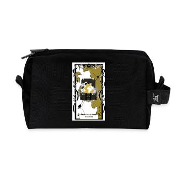 Welt - Recycelte Kulturtasche - Schwarz - Vorne