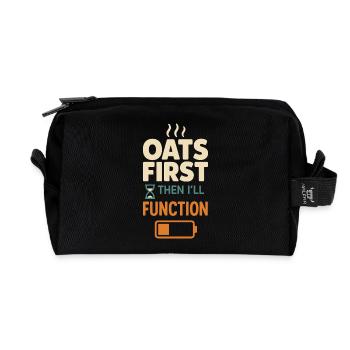 Porridge Breakfast Culture Overnight - Recycled Toiletry Zip Bag - black - Front