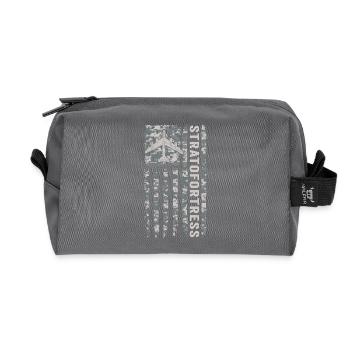 B52 Stratofortress American Flag Military Tar - Recycled Toiletry Zip Bag - anthracite - Front