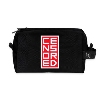 Censored Zensiert Lustig Statement Freiheit Logo - Recycelte Kulturtasche - Schwarz - Vorne