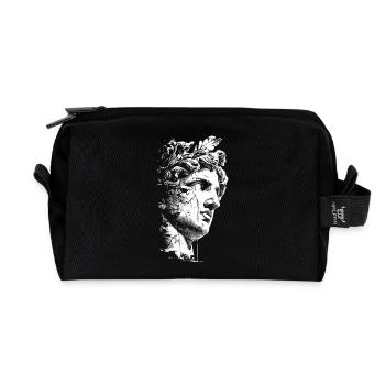 Ancient Greek Statue - Classical Art - Recycled Toiletry Zip Bag - black - Front