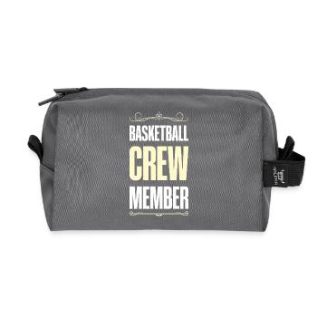 Équipe de basket-ball - Trousse de toilette en tissu recyclé - anthracite - Devant