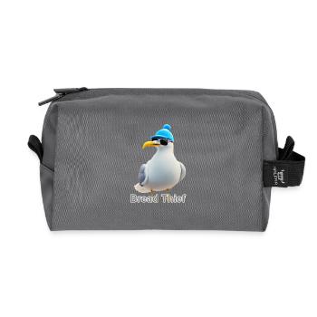 Möwe - Recycelte Kulturtasche - Anthrazit - Vorne