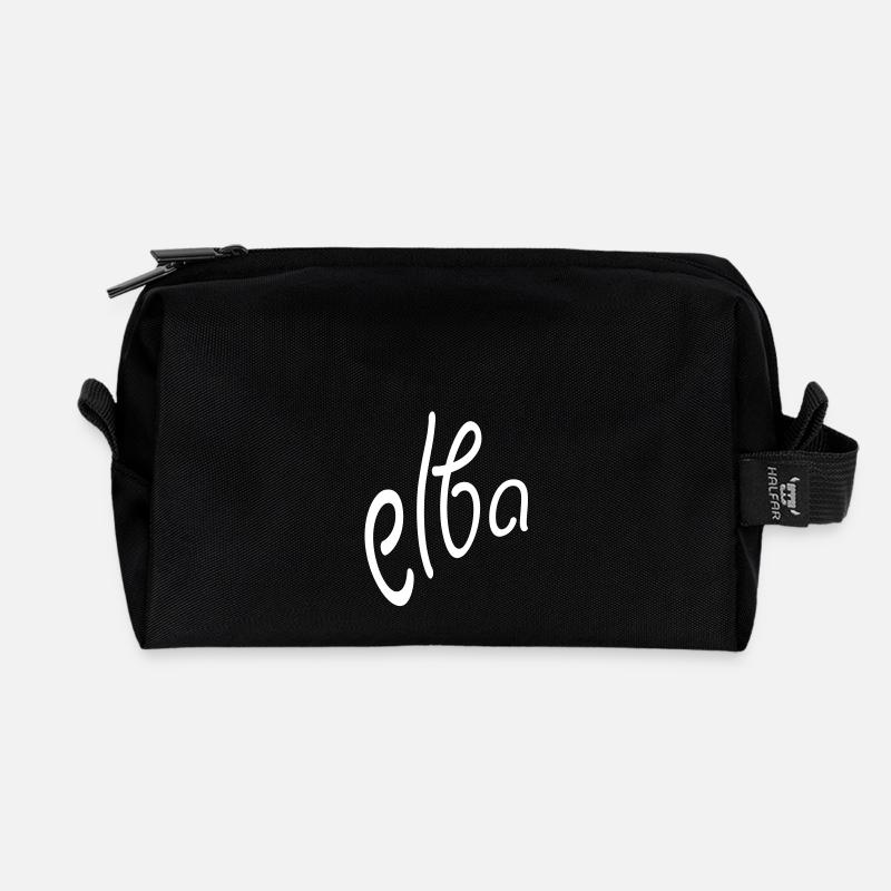 Elba - Recycled Toiletry Zip Bag - black