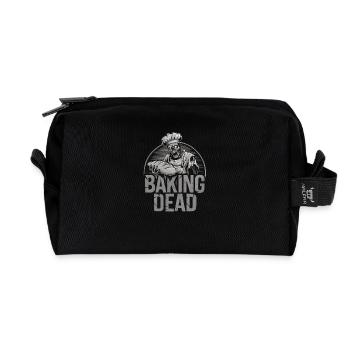 Baking Dead Zombie Baker Creepy Baker - Recycled Toiletry Zip Bag - black - Front