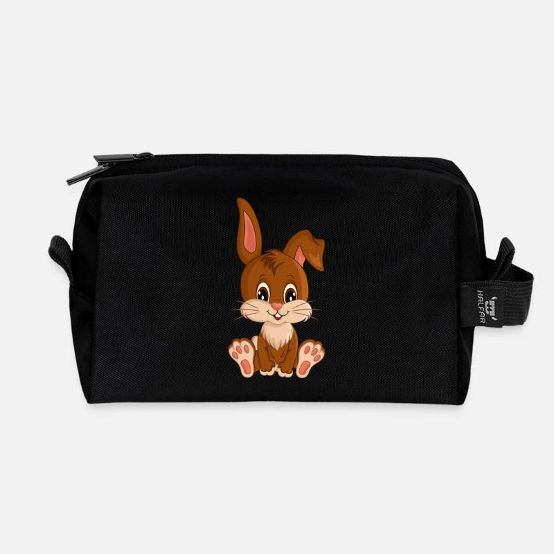 Bunny cartoon_boy.png Pullover & Hoodies - Recycelte Kulturtasche - Schwarz