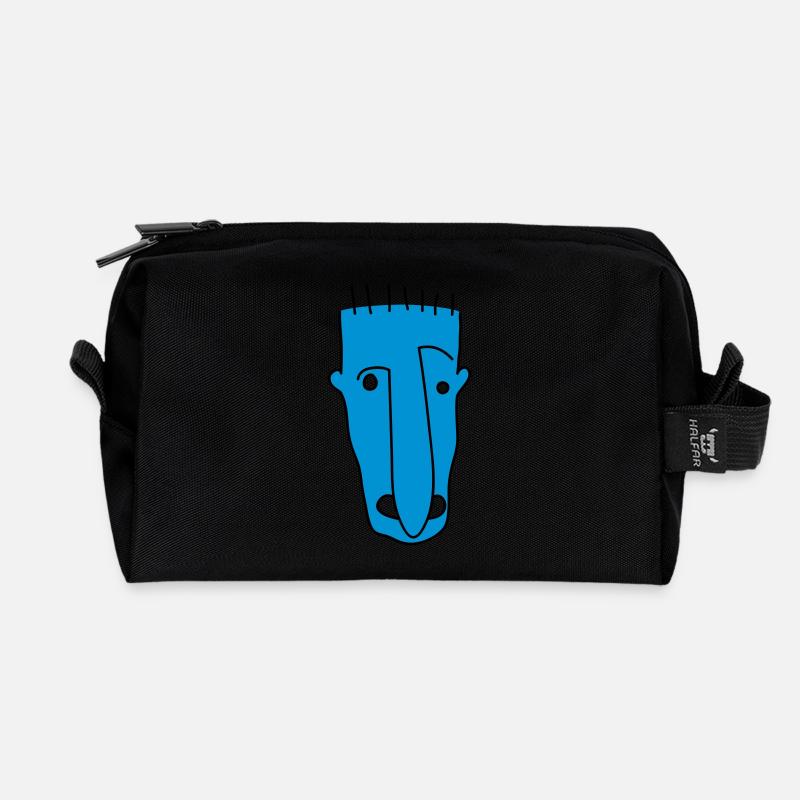 dufus - Recycelte Kulturtasche - Schwarz