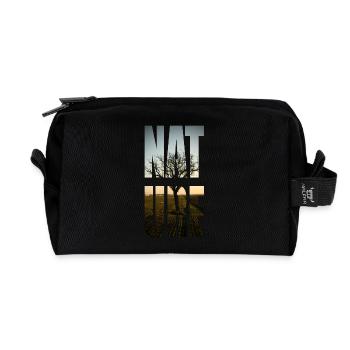Nature No.1 - Recycled Toiletry Zip Bag - black - Front