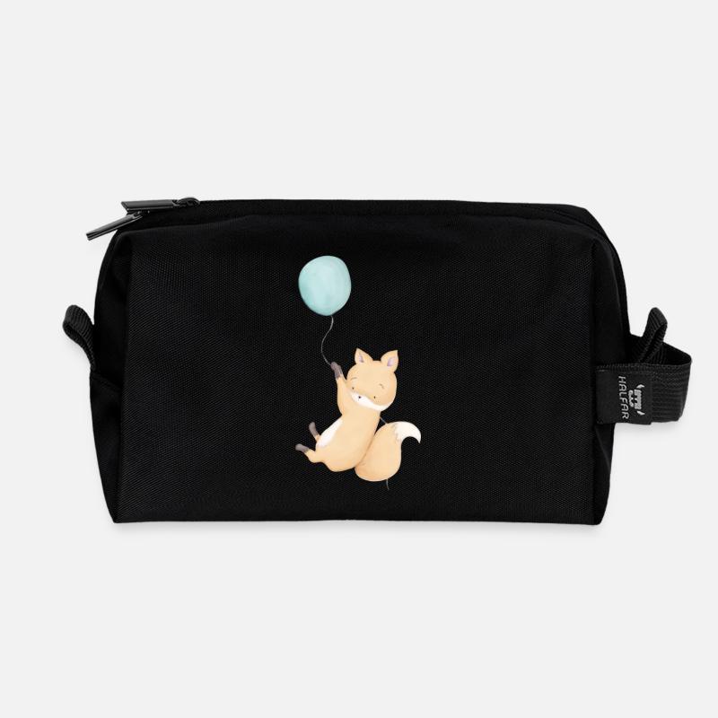 Fuchs - Recycelte Kulturtasche - Schwarz