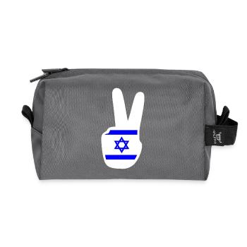 Israel - Recycelte Kulturtasche - Anthrazit - Vorne