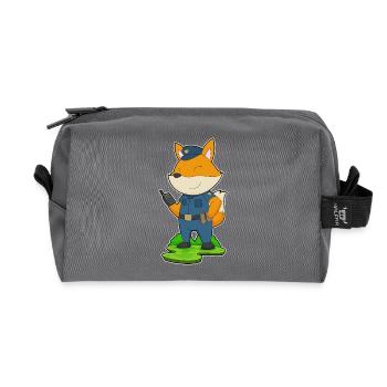 Fox Policier Microphone Police - Trousse de toilette en tissu recyclé - anthracite - Devant