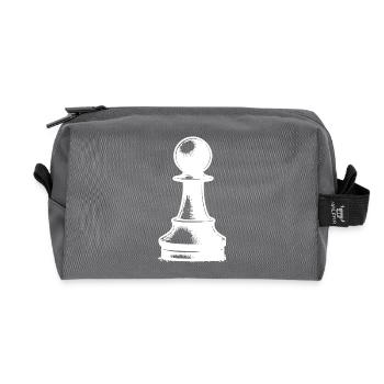Jeu d’échecs Chess Figure Pawn - Trousse de toilette en tissu recyclé - anthracite - Devant