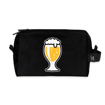 XSnice bulbeuse (3 couleurs) - Trousse de toilette en tissu recyclé - noir - Devant