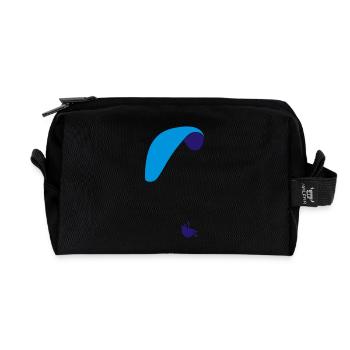 Paraglider - Recycelte Kulturtasche - Schwarz - Vorne