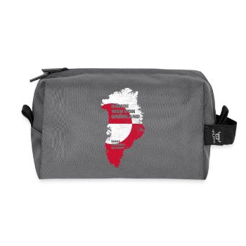 Pas Touches au Groenland (Édition Groenland) - Trousse de toilette en tissu recyclé - anthracite - Devant