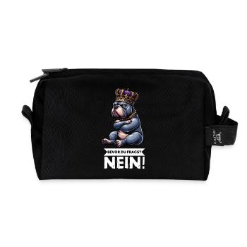 Bevor Du Fragst Nein American Bully Bully Pit - Recycelte Kulturtasche - Schwarz - Vorne