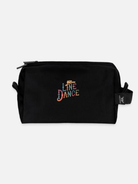 Line Dance Was sonst? Ich bin Line Dancer - Recycelte Kulturtasche - Schwarz