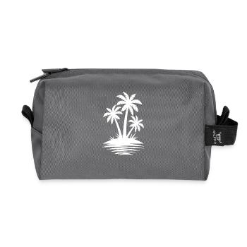 Palm Tree Island Strand-Liebhaber-Geschenk - Sommer-Geschenk - Recycelte Kulturtasche - Anthrazit - Vorne