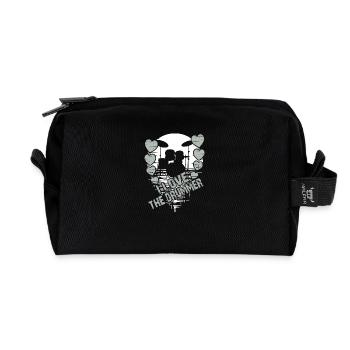 Ich liebe den Schlagzeuger - ich liebe Schlagzeug - Recycelte Kulturtasche - Schwarz - Vorne