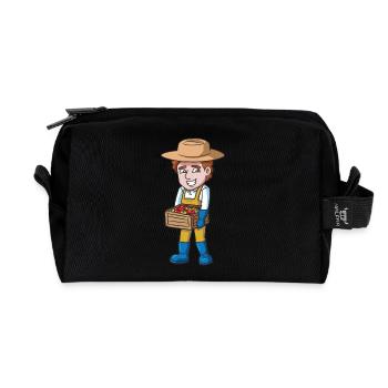 Farmer - Recycled Toiletry Zip Bag - black - Front