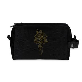 L'horloge de coucou - Trousse de toilette en tissu recyclé - noir - Devant