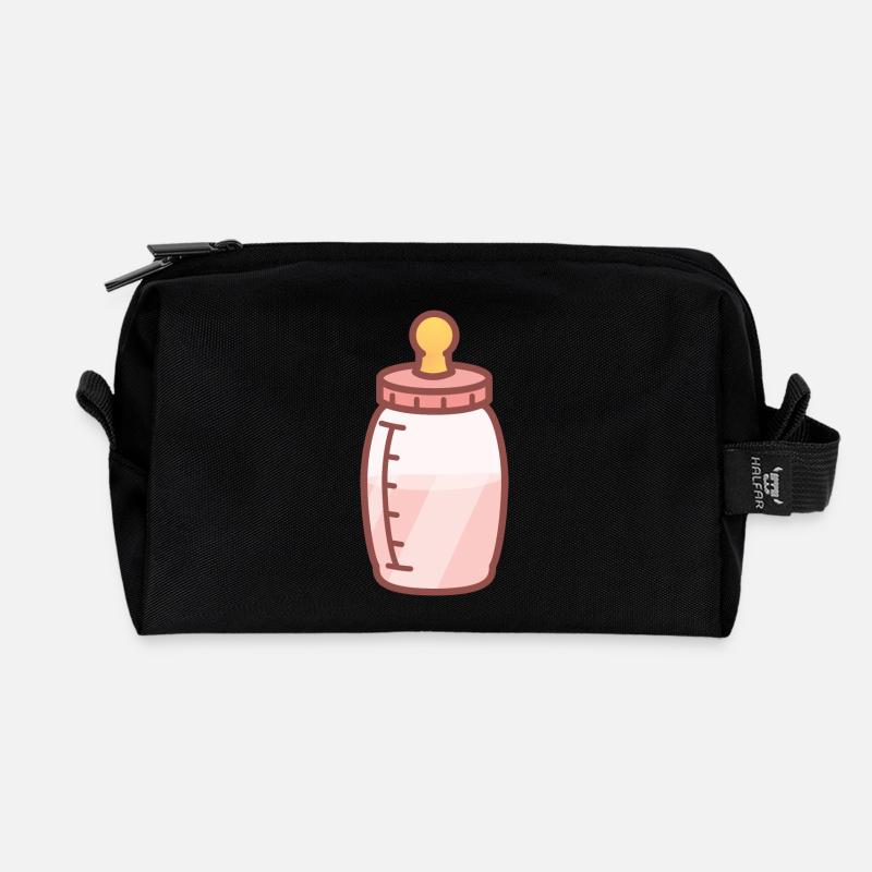 Babyflasche - Recycelte Kulturtasche - Schwarz