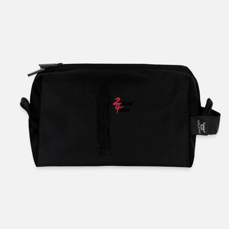 pneu - 2fast4you - Trousse de toilette en tissu recyclé - noir
