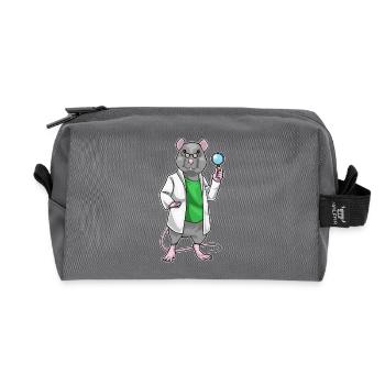 Ratte Naturwissenschaft Lehrer Schule - Recycelte Kulturtasche - Anthrazit - Vorne