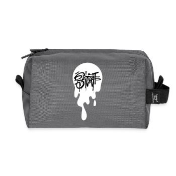 Urban Graffiti Tag - Trousse de toilette en tissu recyclé - anthracite - Devant